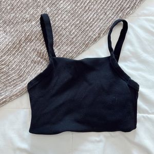 Aerie ribbed square neck sports bra